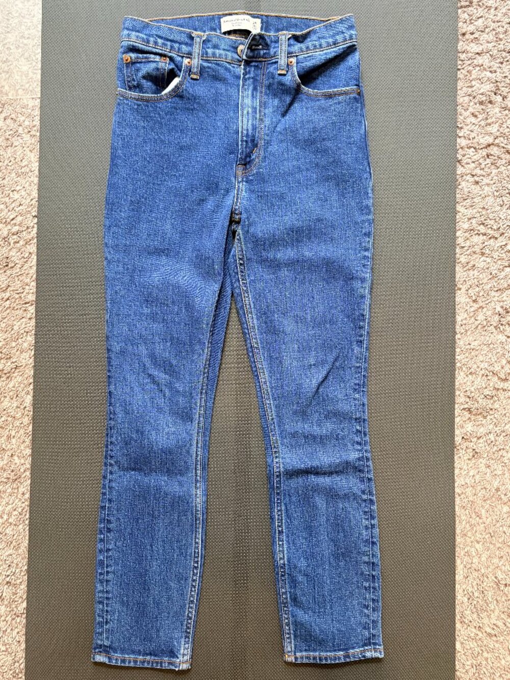 Abercrombie & Fitch High Rise Skinny Jeans, Size 25s (0, short)